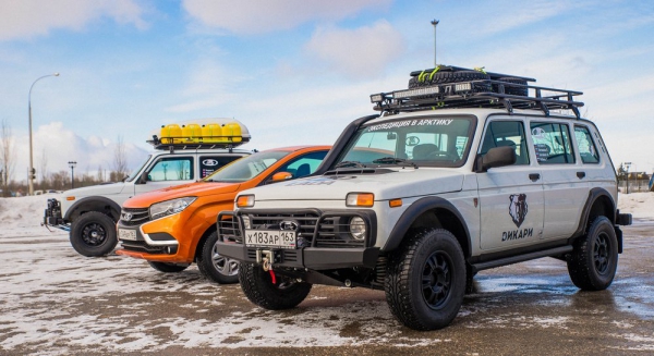 Автомобили LADA – участники экспедиции в Арктику