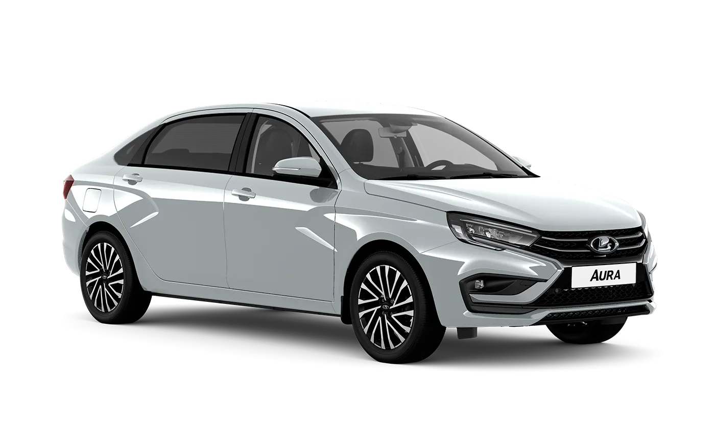 Lada Aura — Серебристый "Платина" (691) - Металлик