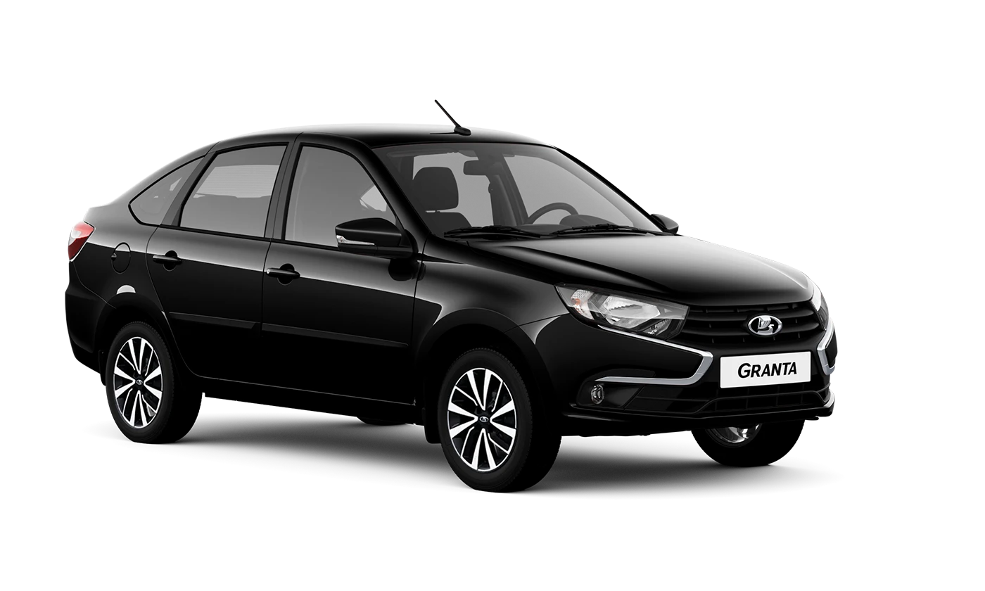 Lada Granta лифтбек — Черный "Пантера" (672)