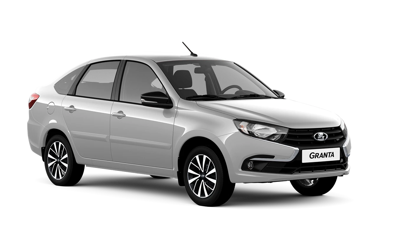 Lada Granta лифтбек — Серебристый "Платина" (691) - Металлик