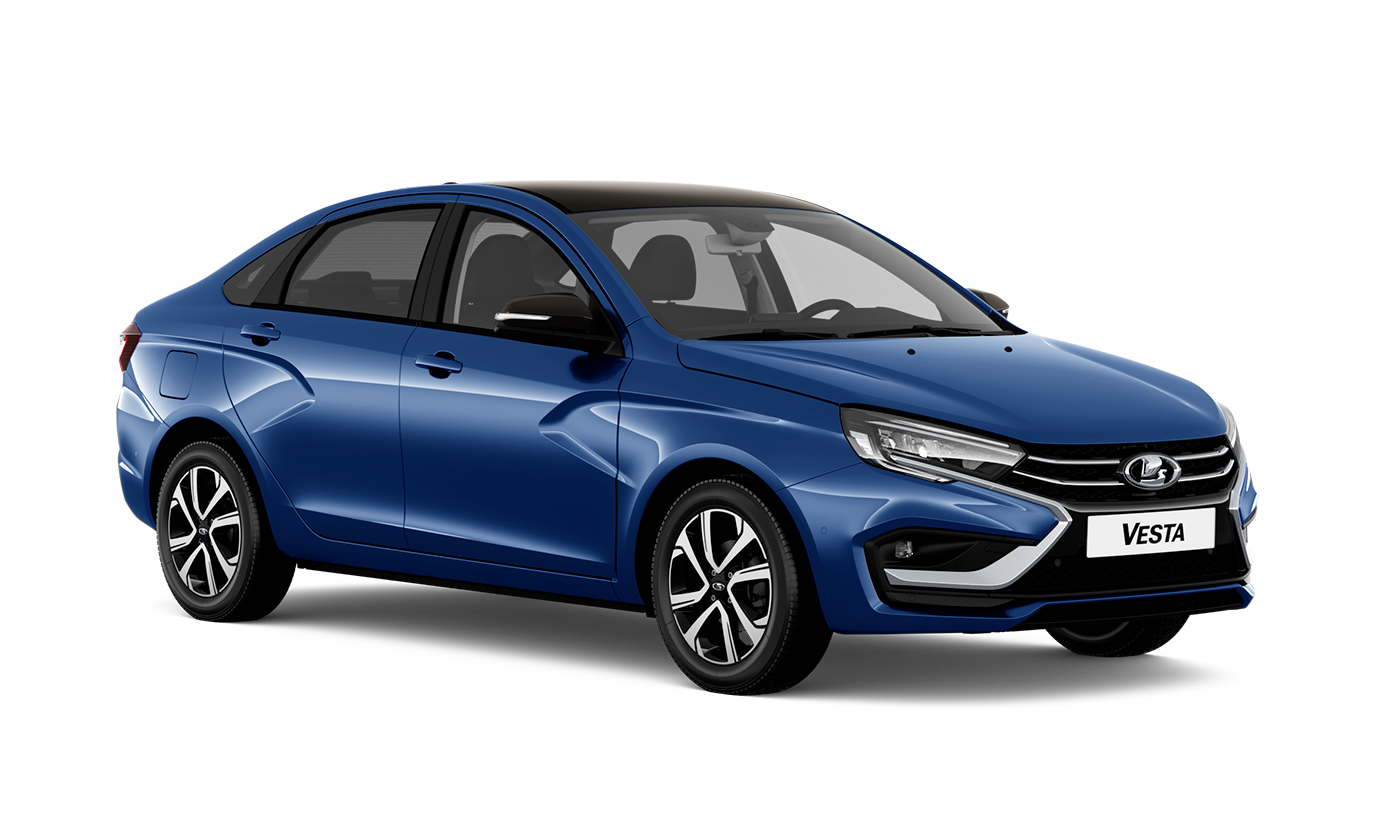 Lada Vesta седан — Синий "Капитан" (493) - Металлик